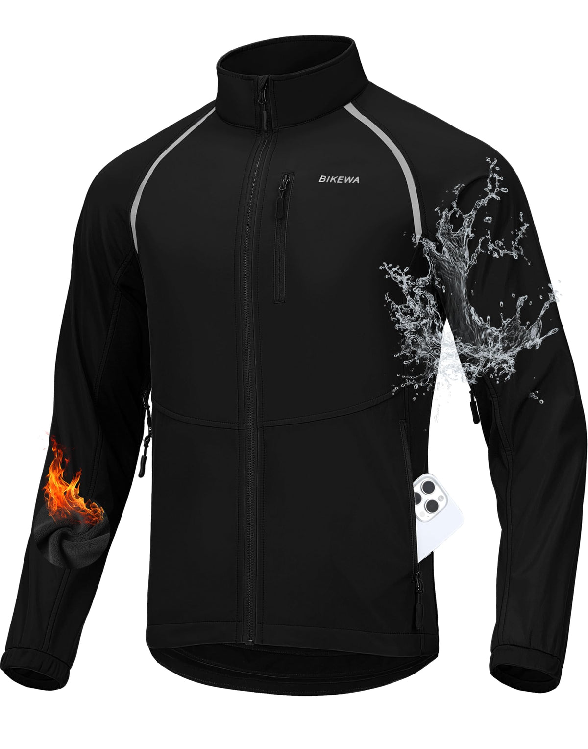 Men’s Winter Cycling Jacket – Thermal Windproof & Water-Resistant