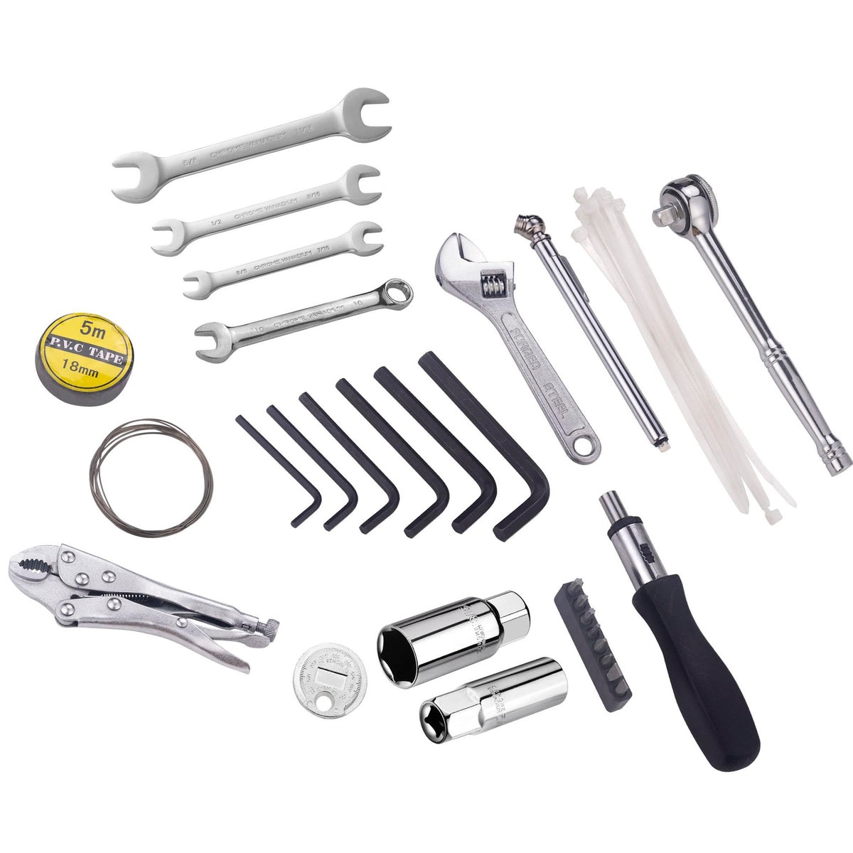 Compact Motorcycle Repair Tool Kit