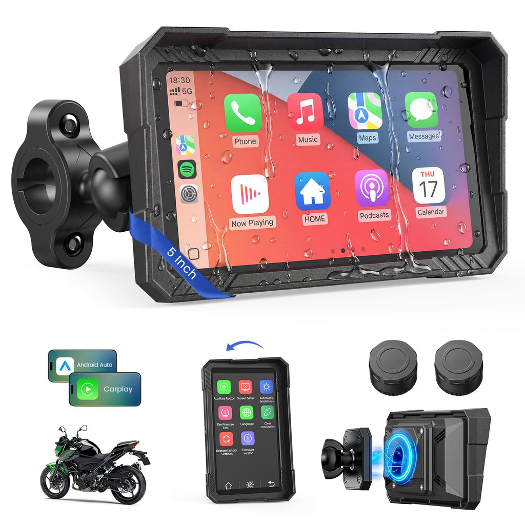Motorcycle GPS Navigation System – CarPlay & Android Auto