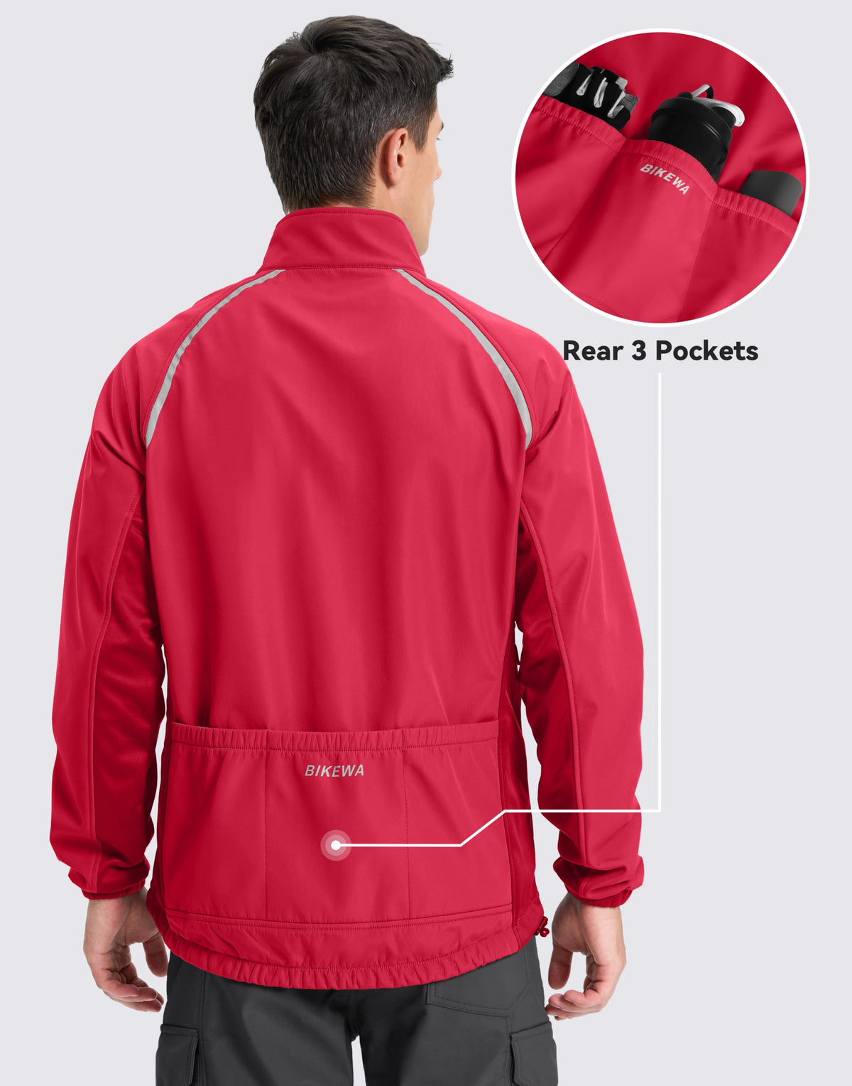 Men’s Winter Cycling Jacket – Thermal Windproof & Water-Resistant
